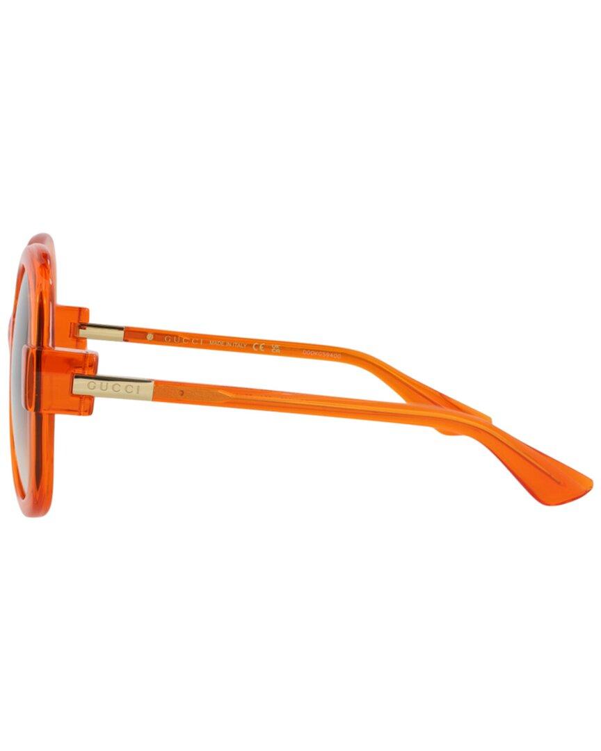 Gucci 57mm Sunglasses in Vibrant Orange Gucci GG0511S 002 Black Square Orange 57-18-140 Non  main image 3