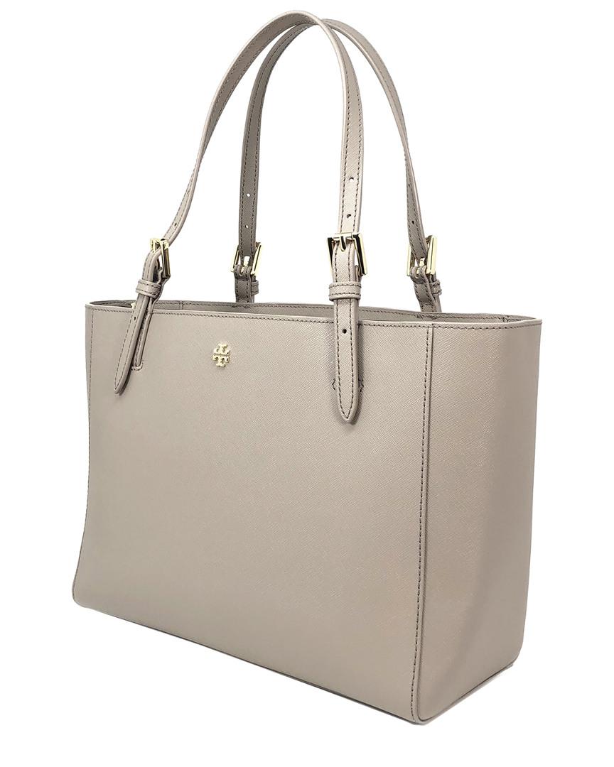 Tory Burch Emerson Small Buckle Leather Tote | Lyst