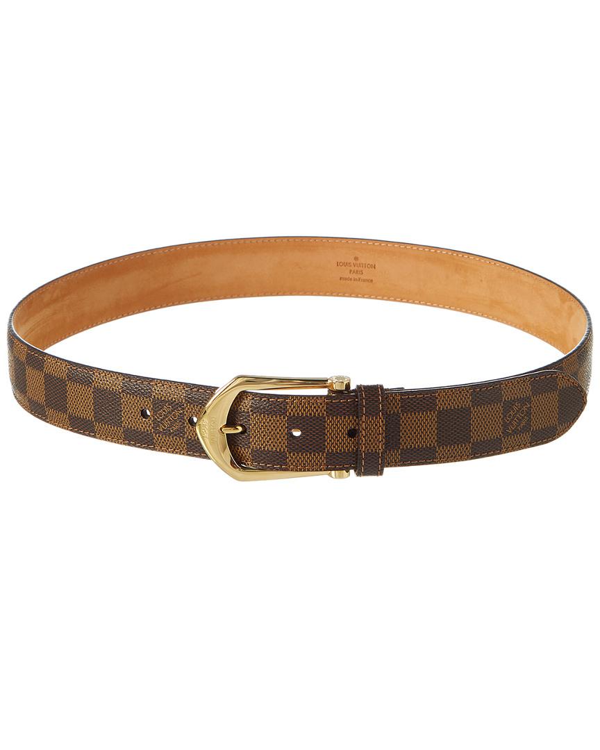 Louis Vuitton Damier Ebene Canvas San Tour Classic Belt (size 85) in Brown -