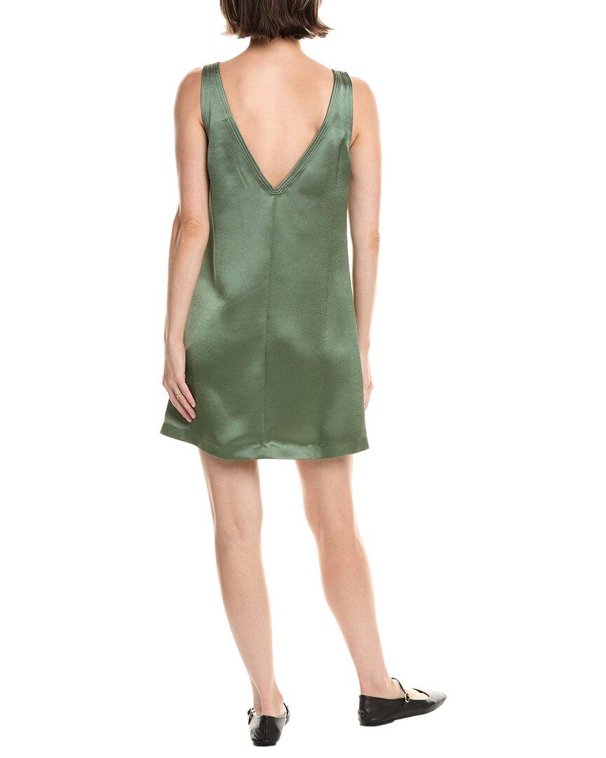 green satin shift dress Hey Girl Long Satin Cowl Neck Dress Forest Green main image 1