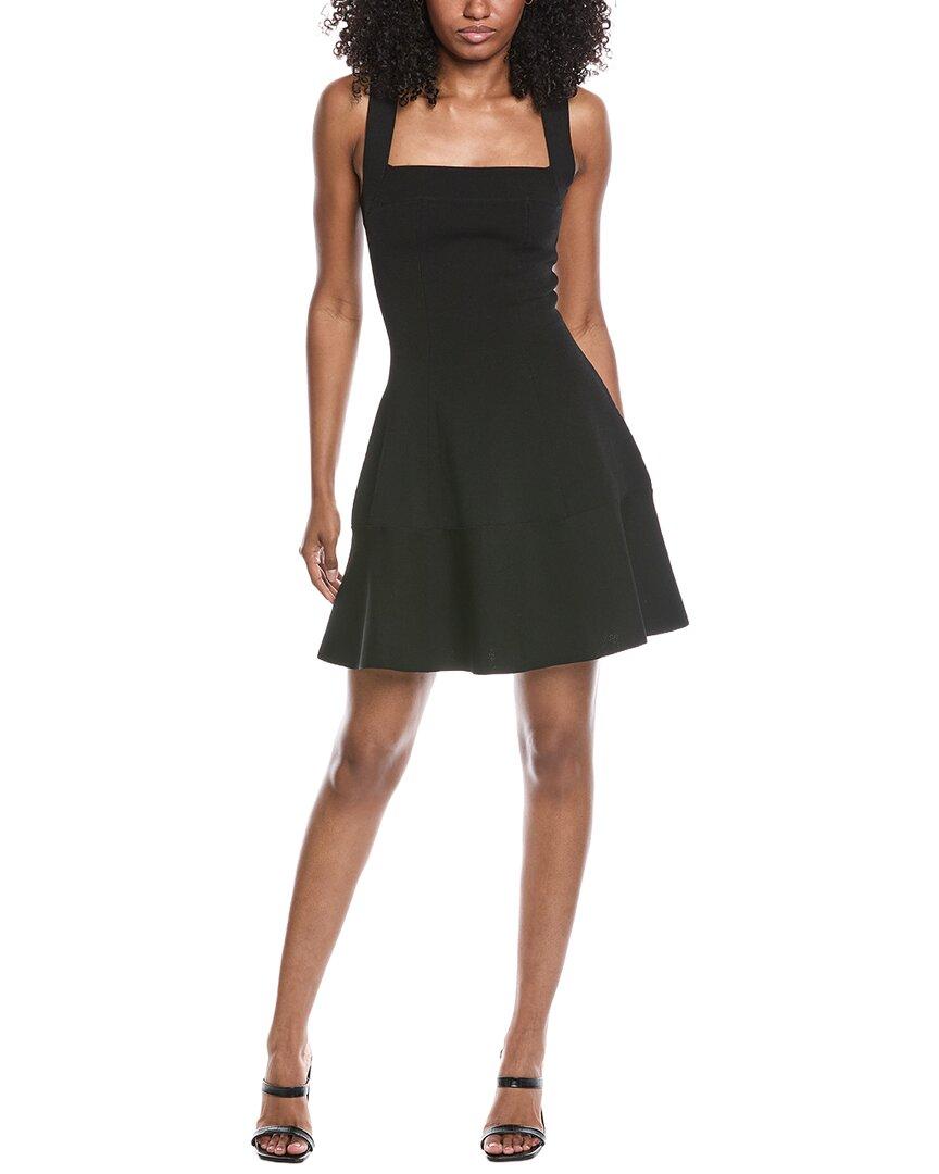 jonathan simkhai black windowpane mesh dress SIMKHAI VESTIDO MIDI en Black Windowpane Mesh