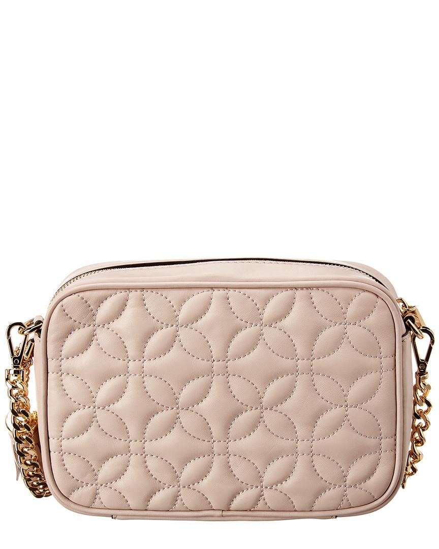michael michael kors quilted floral camera bag