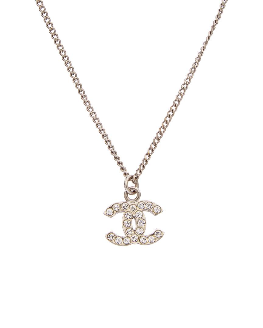 Chanel Pearl Crystal Chain CC Necklace Gold in GoldPearl  US
