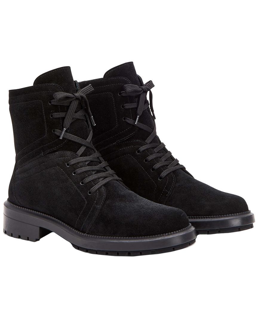 Aquatalia Luce Weatherproof Suede Boot in Black Suede (Black) Save 48