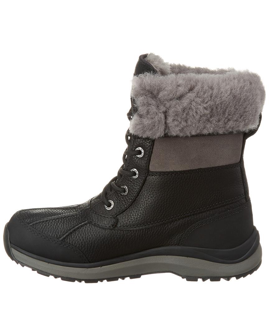 women's adirondack round toe leather & suede waterproof booties