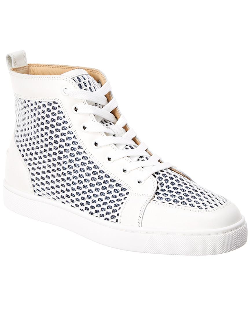 Christian Louboutin Ac Ranty High-top Leather Mesh in White for |