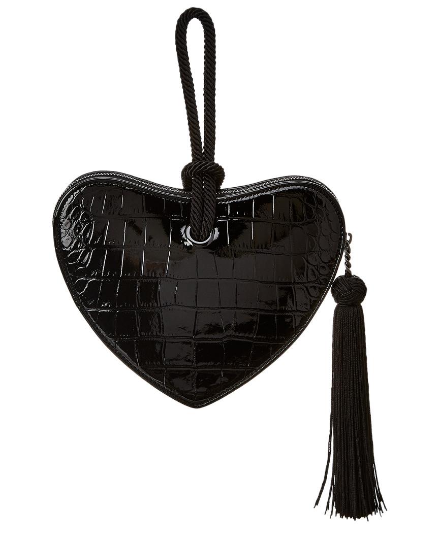 Saint Laurent heart crossbody bag black