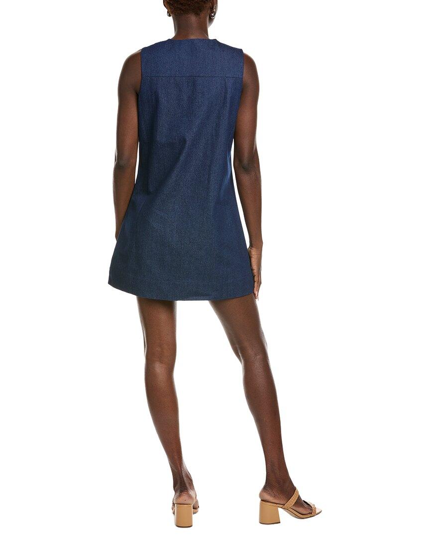 english factory denim lace up mini dress English Factory Denim Mini Dress
