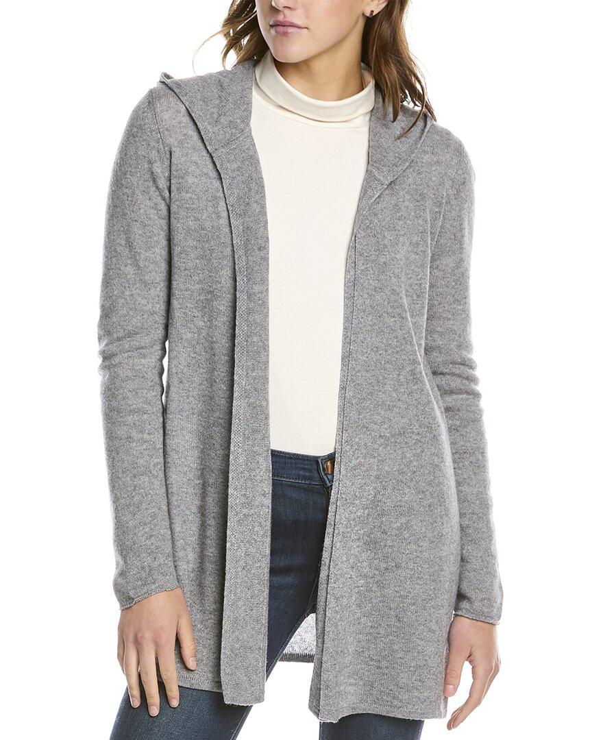 Grey Forte Leopard Cashmere Cardigan in Grey - Save 1% Womens Clothing Jumpers and knitwear Cardigans 