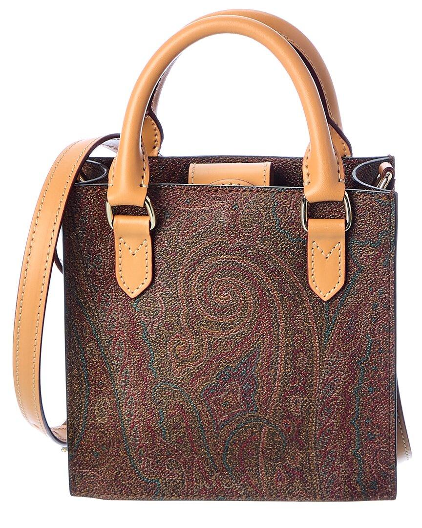 ETRO paisley-print embroidered tote