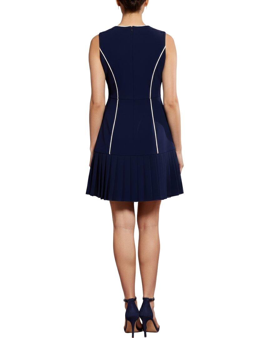 princess polly baby blue dress London Times Women's Work Office A-Line Inset Waist Matt Jersey Midi Dress,  Navy/Pink : Amazon.de: Fashion main image 0