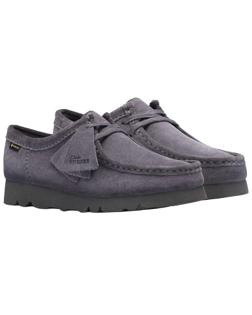 靴 Clarks WallabeeGTX Grey Suede Clarks Wallabee Gtx Suede Moccasin in Grey | Lyst UK