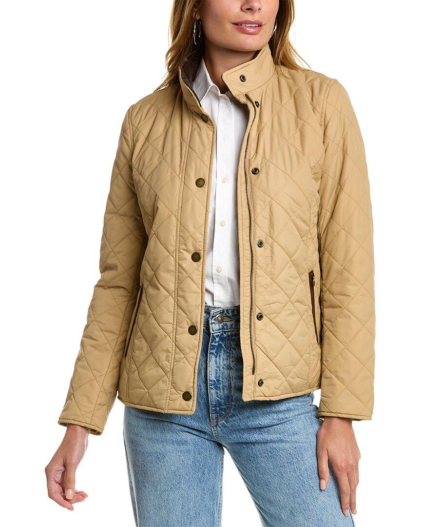 Brooks Brothers Quilted Puffer Jacket in Natural | Lyst
