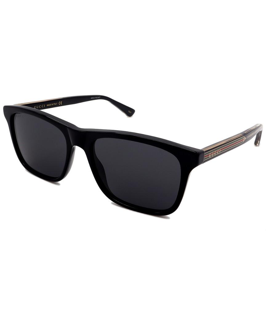 Gucci Men's GG381S 55mm Polarized Sunglasses in Black for Men - Lyst
