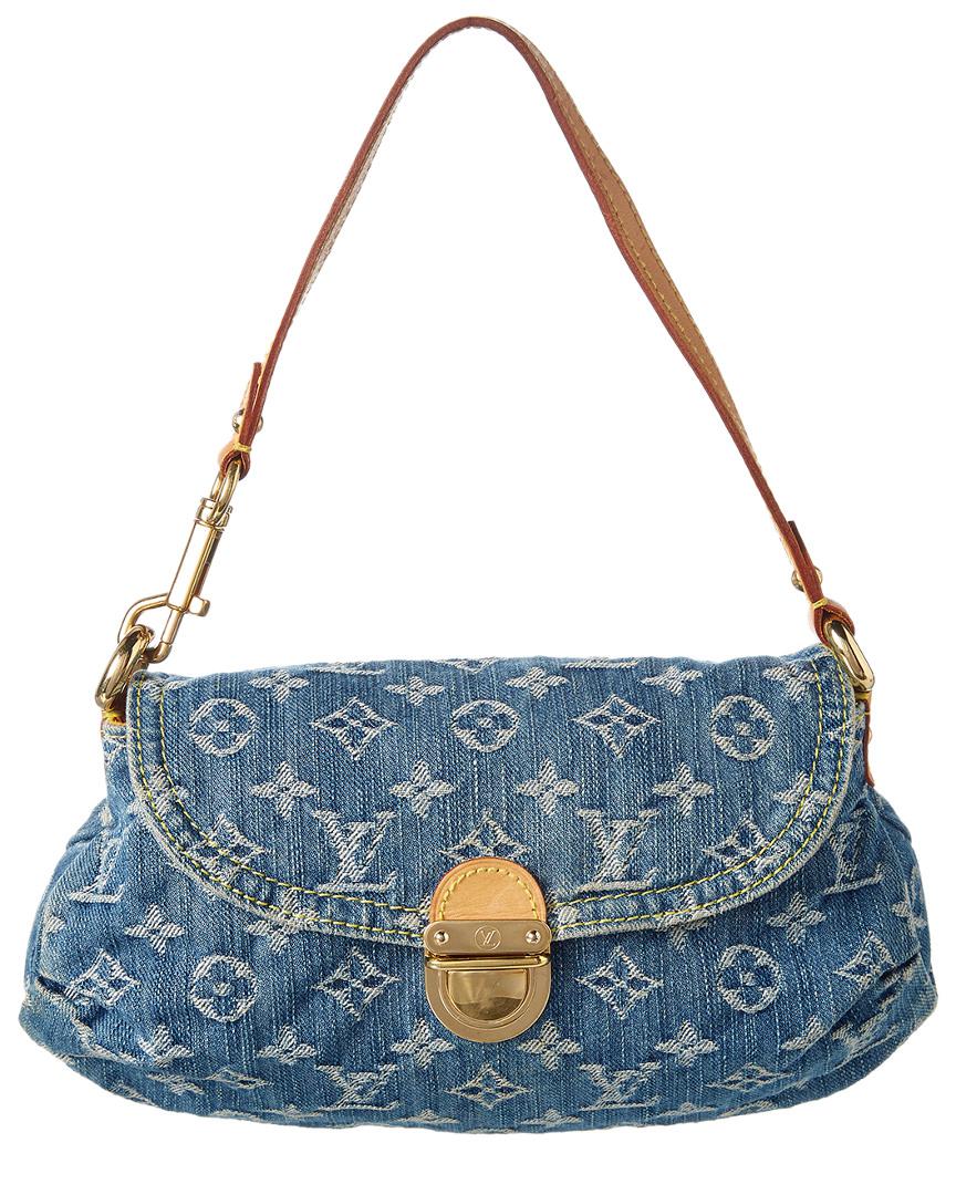 Louis Vuitton Blue Monogram Denim Mini Pleaty | Lyst