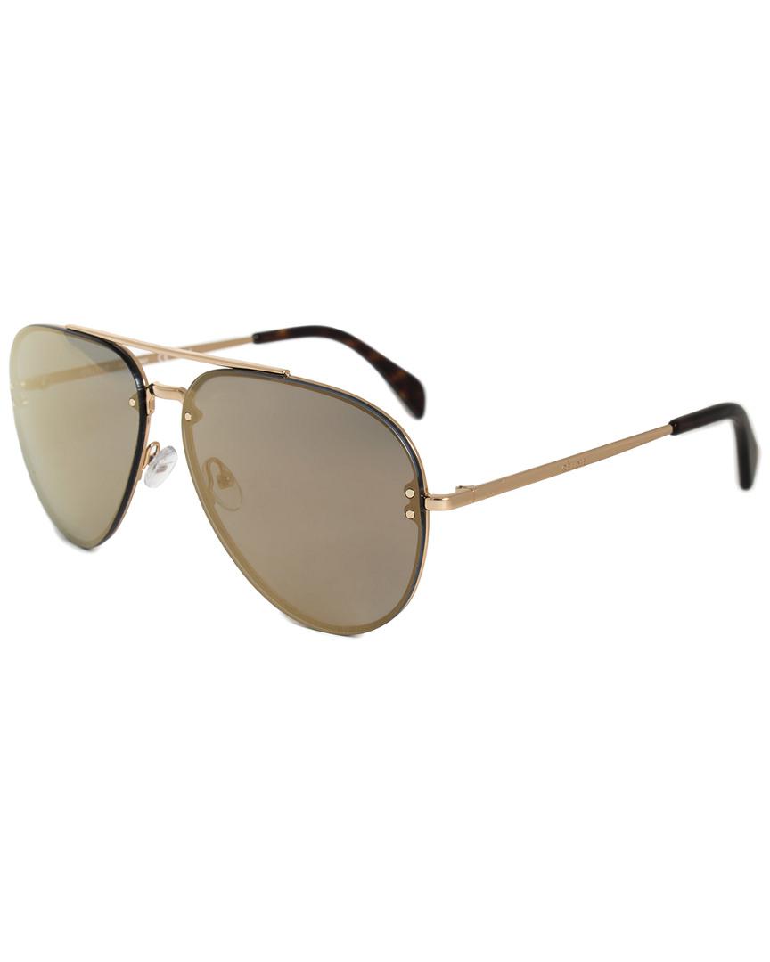 Celine Mirror 41391 Aviator Sunglasses in Metallic | Lyst