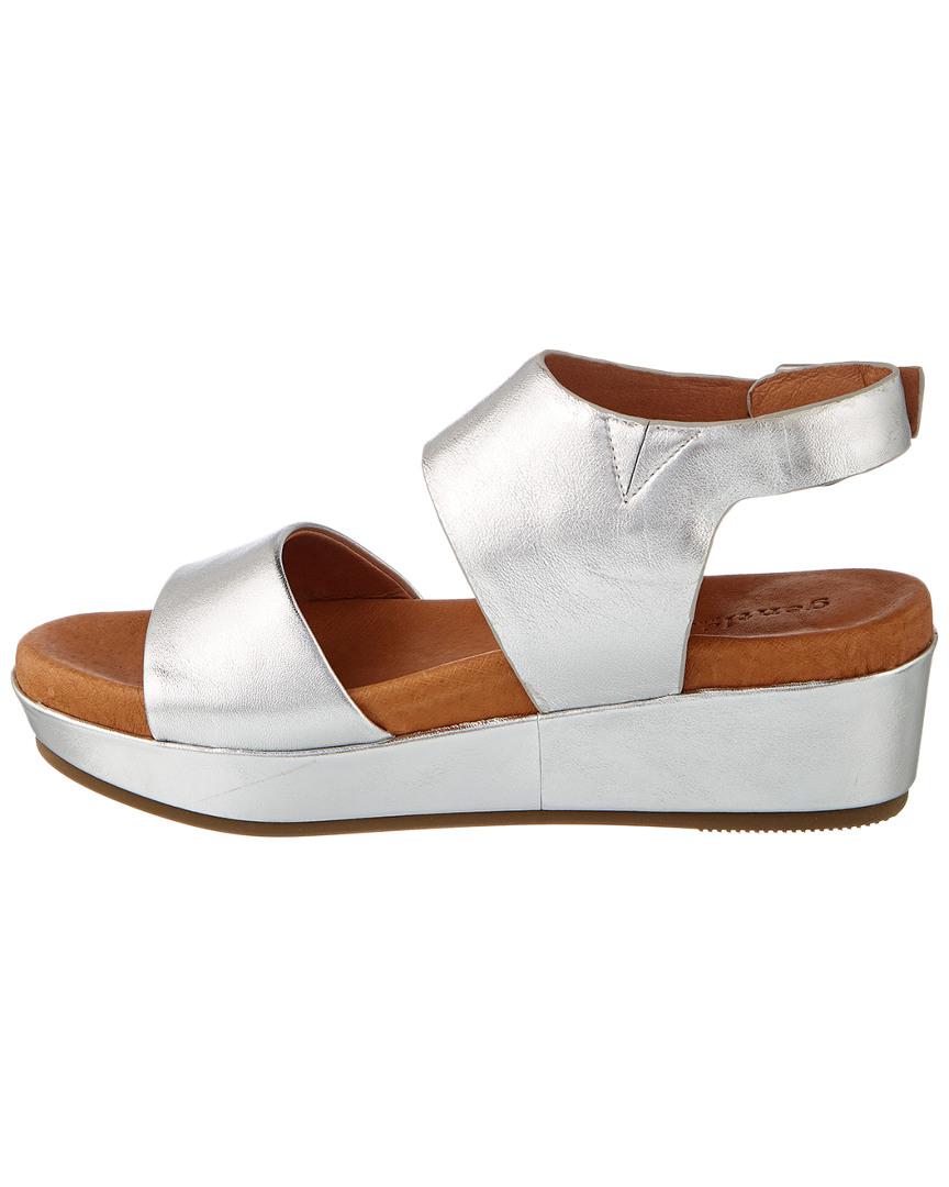 gentle souls lori leather platform sandals