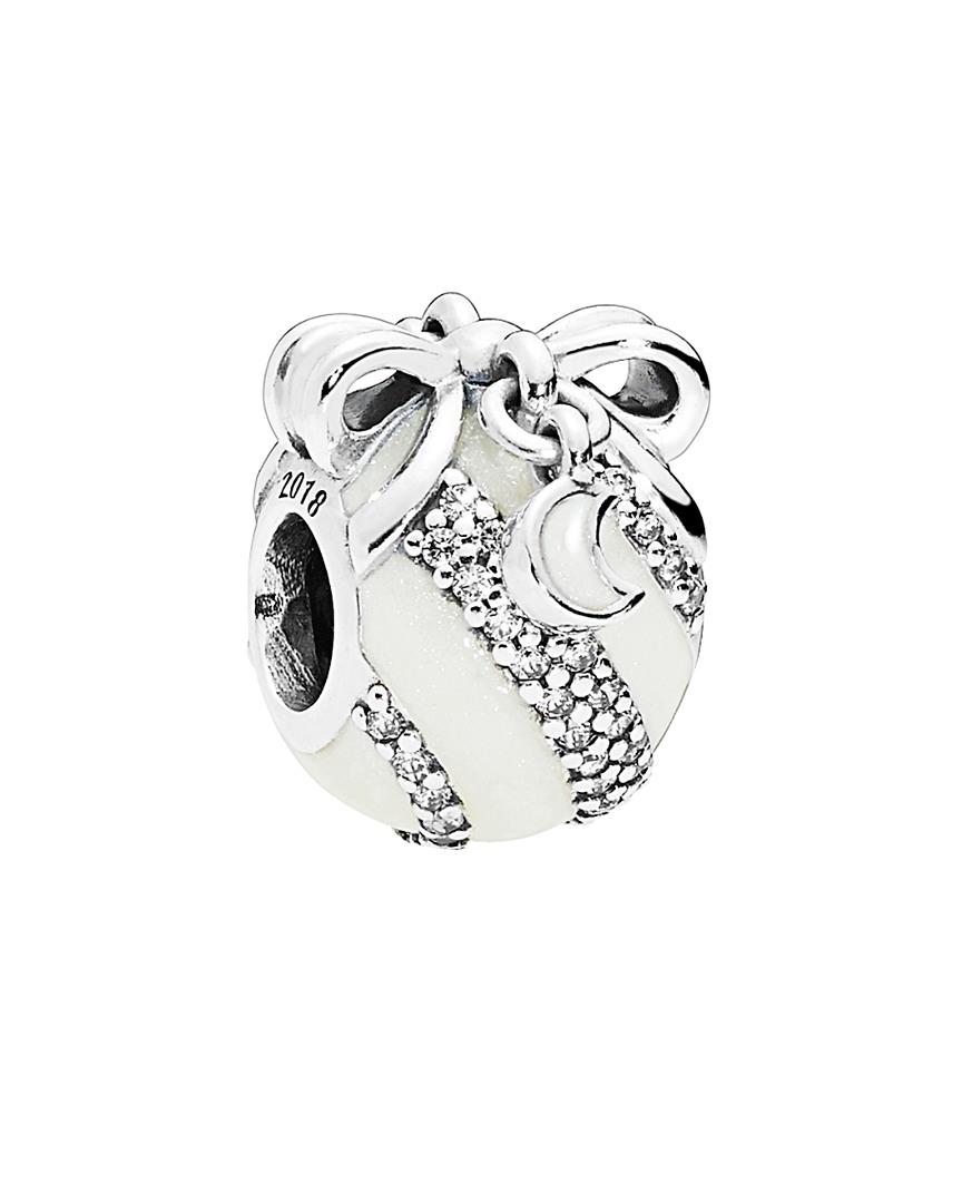 PANDORA Limited Edition Silver Cz Christmas Ornament Charm in White Lyst