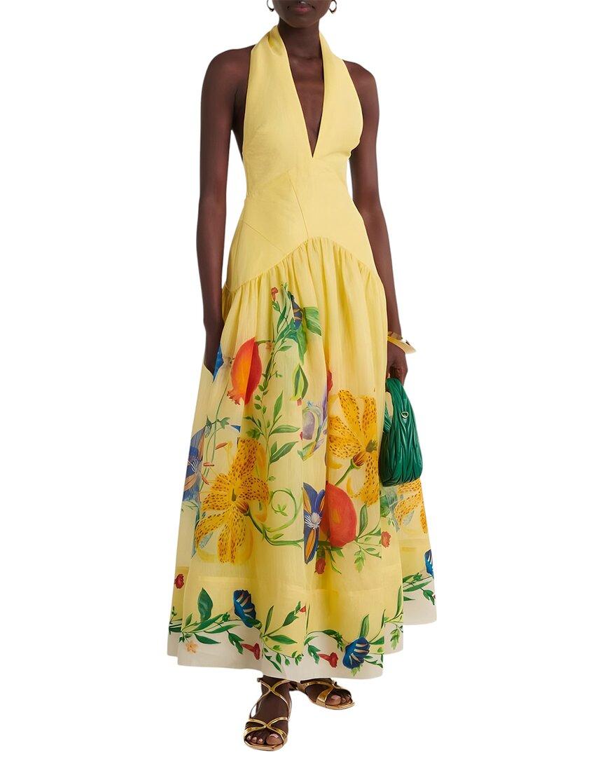 slim fit dress slacks Belle Maxi Dress - Yellow Floral main image 0