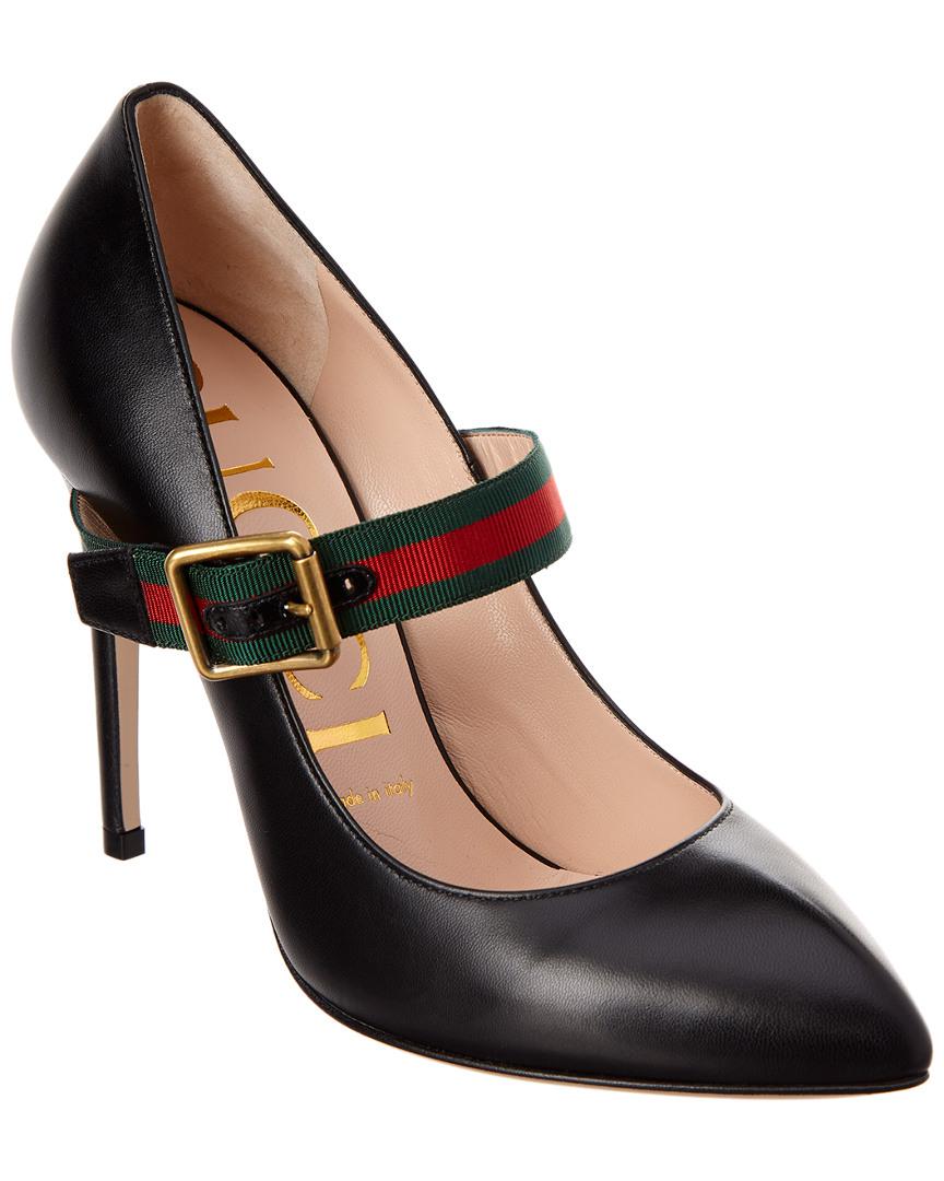 Lyst Gucci Sylvie Leather Pump in Black