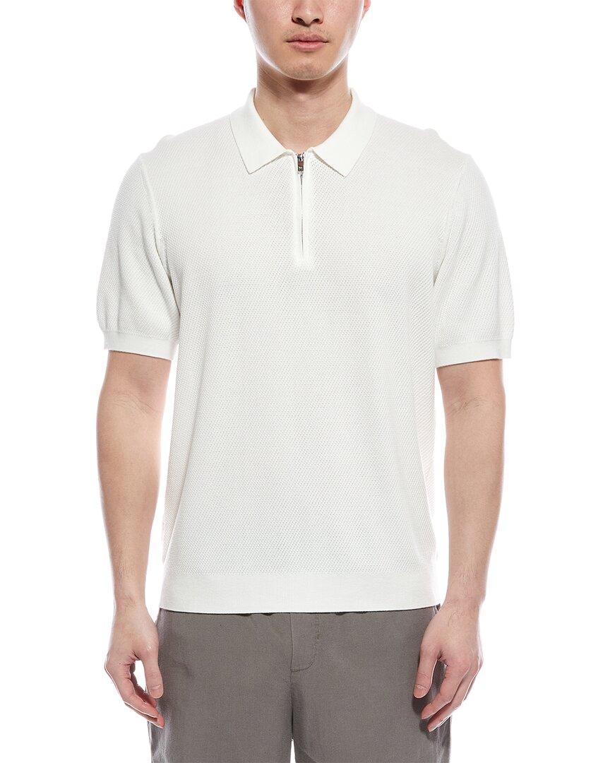 Tahari 1/4-Zip Polo Shirt in White for Men Lyst