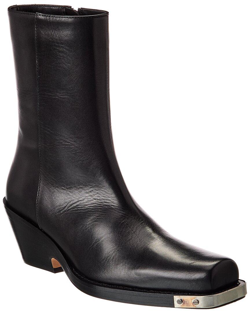 ロングブーツ SPORTMAX Black Leather Etra Ankle Boots Leather boots Sportmax Black size 37 EU in Leather - 43136864