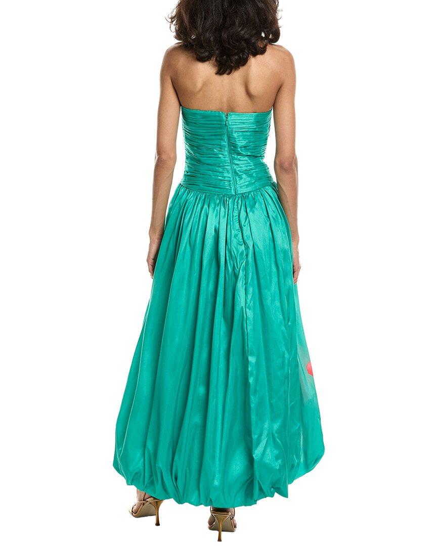 knee length dresses for ladies Ila Brice One Shoulder Satin Maxi Dress in Blue main image 1