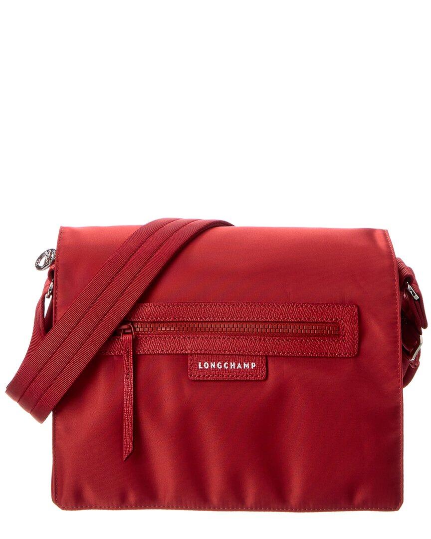 Longchamp Le Pliage Neo Canvas Messenger Bag in Red | Lyst