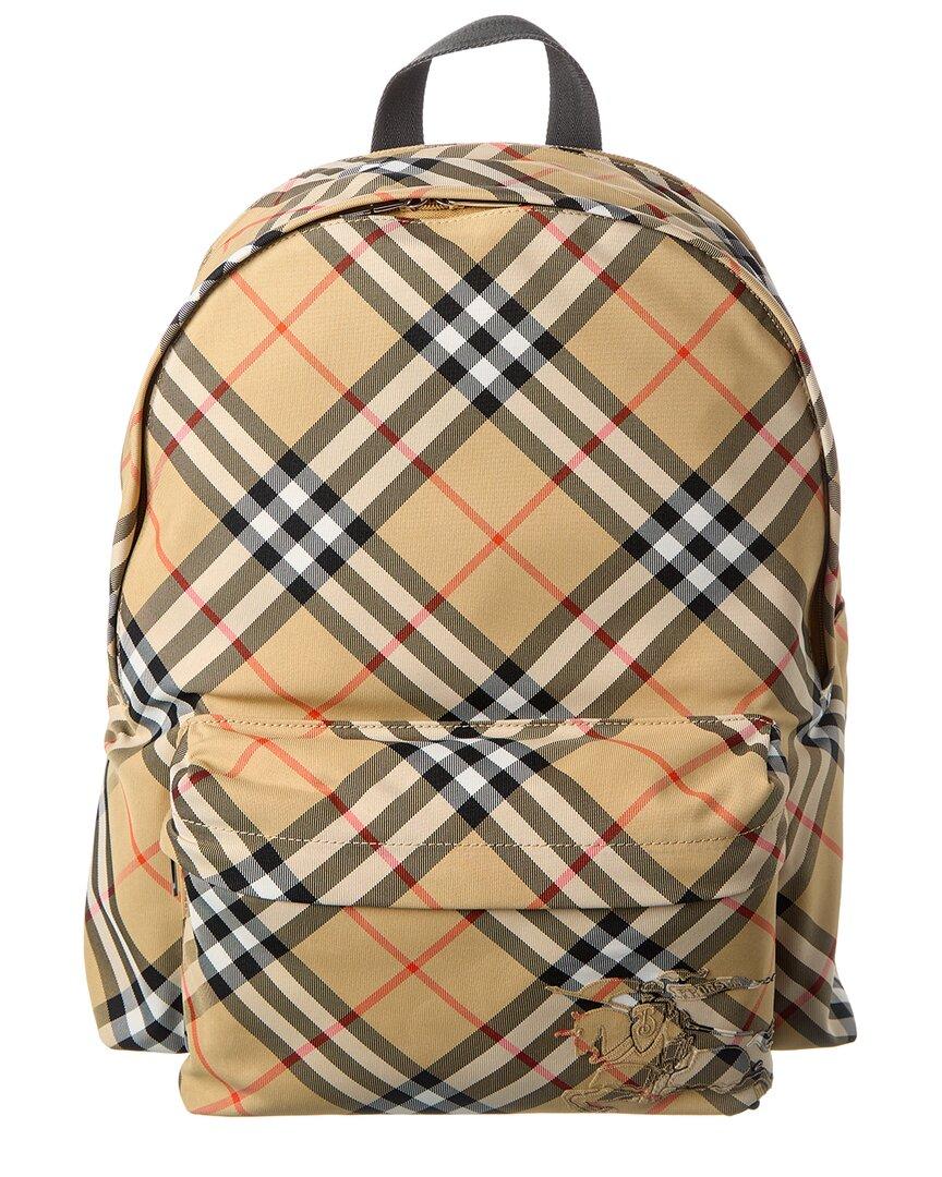 Burberry canvas backpack hot sale
