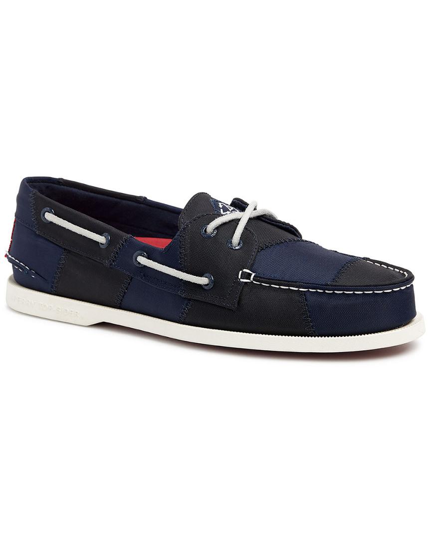 Sperry Top-Sider A/o 2-eye Sailcloth Boat Shoe in Navy (Blue) for Men ...