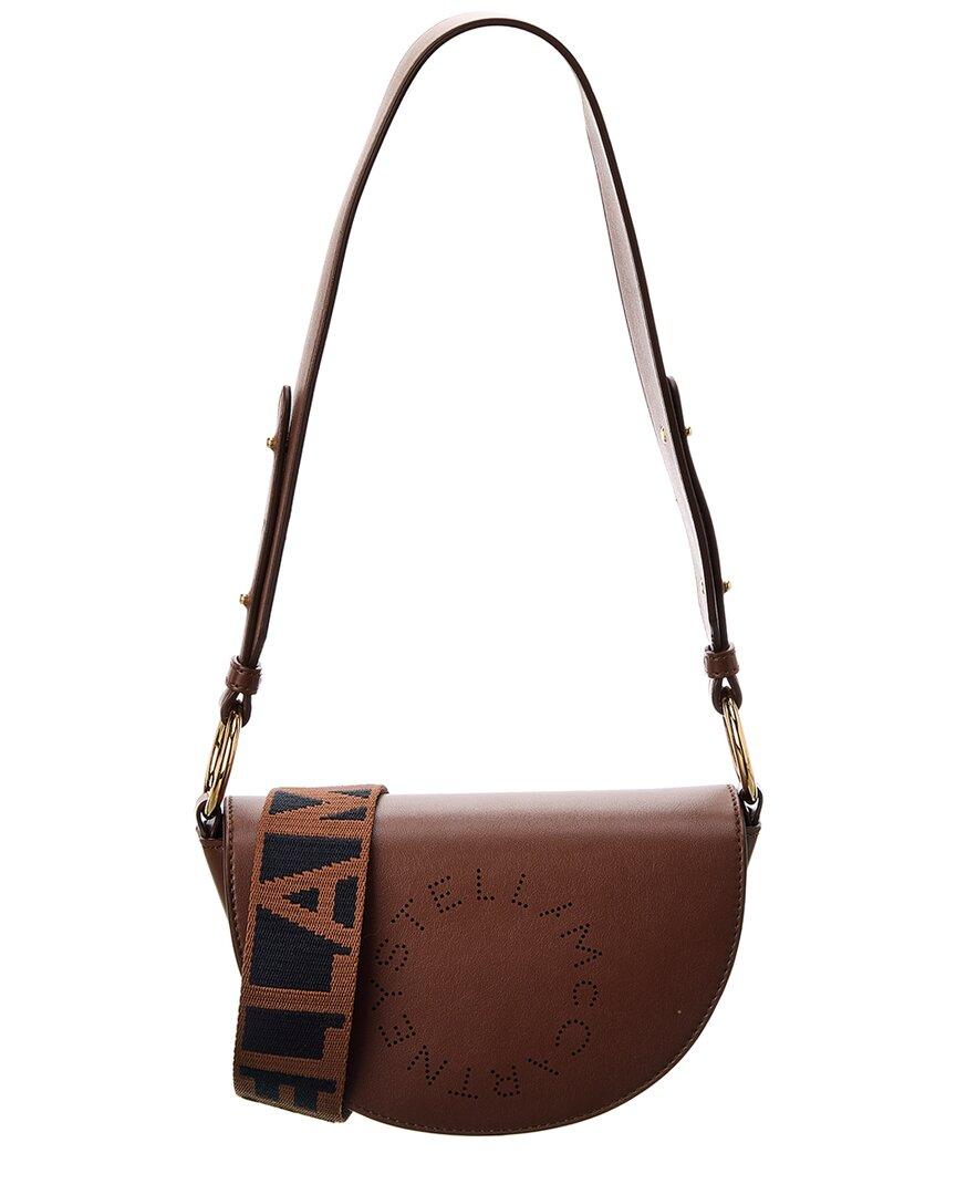 Brown Mini Marlee Logo Bag Stella McCartney Marlee Mini Logo