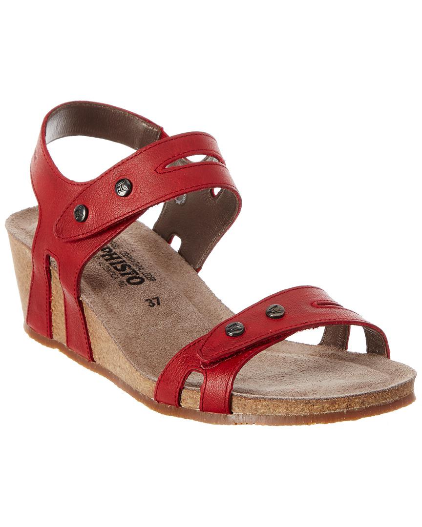 mephisto red sandals