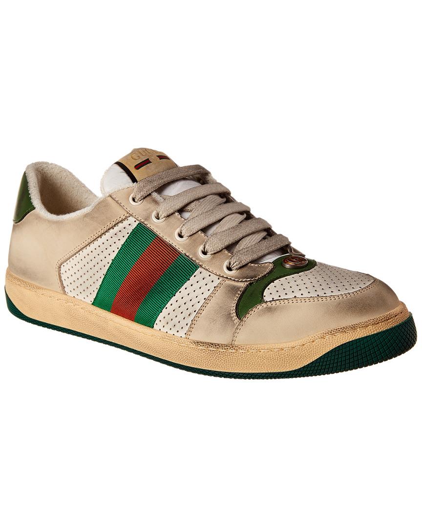 gucci screener leather sneaker