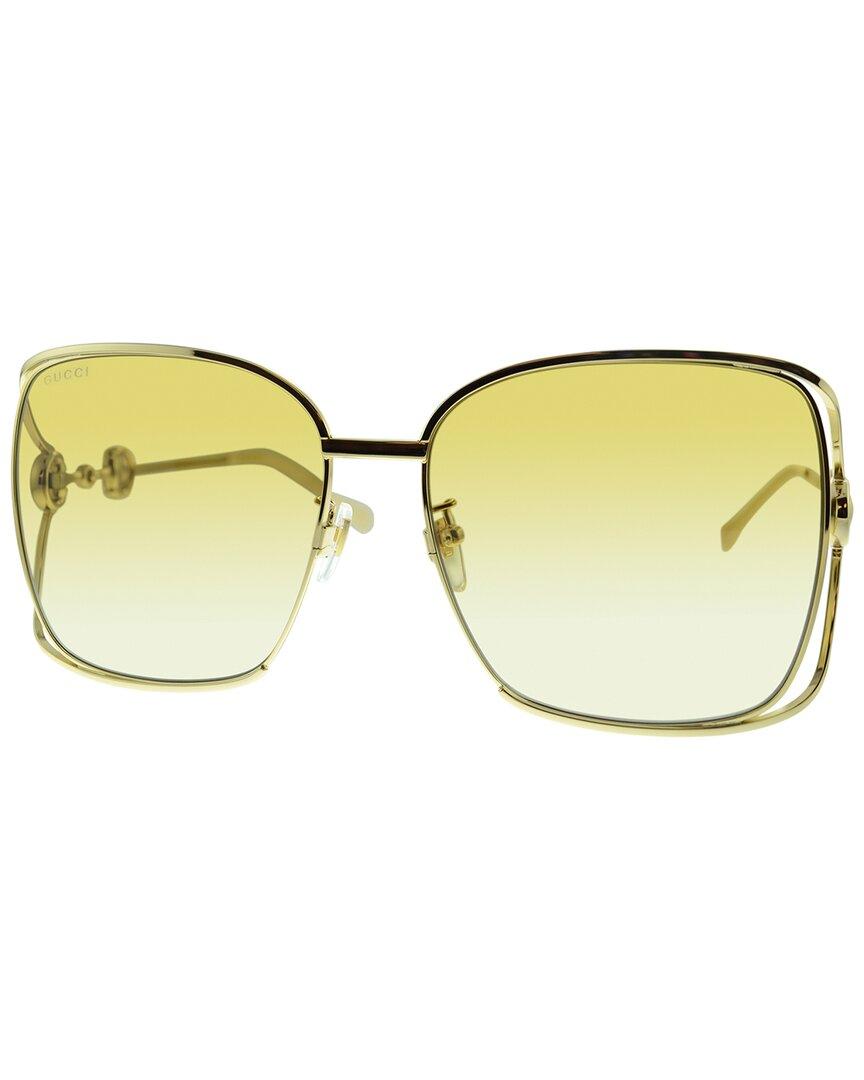 Gucci GG1020S 61mm Sunglasses in Yellow Lyst