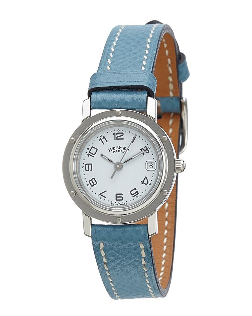 hermes watch leather