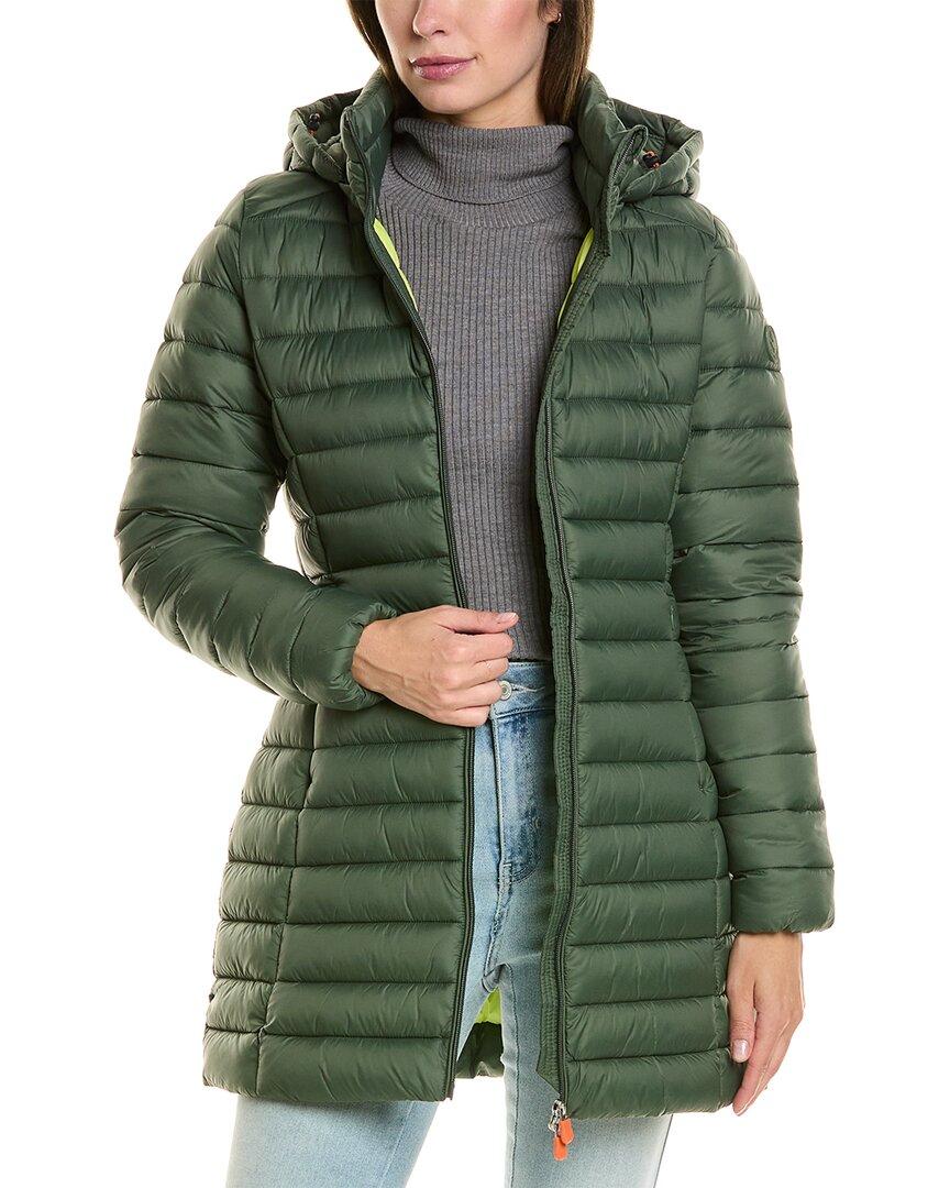 コート SAVE THE DUCK Woman Coat Green D41165WGIGO20 50028 Women's Save the Duck | Lila Coat with Detachable Hood
