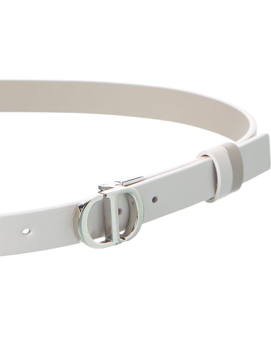 Dior Reversible Leather Belt in White | Lyst display picture 3
