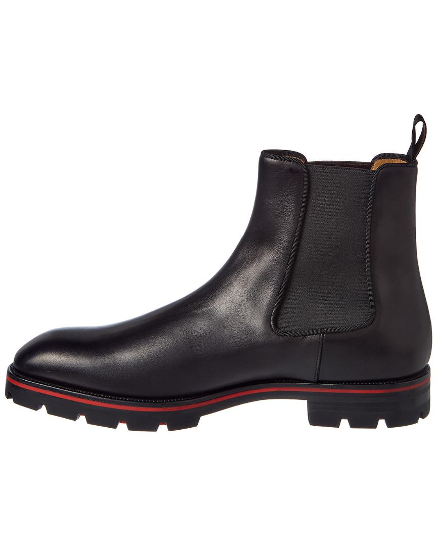 Christian Louboutin Alpinono Leather Boot in Black for Men - Lyst