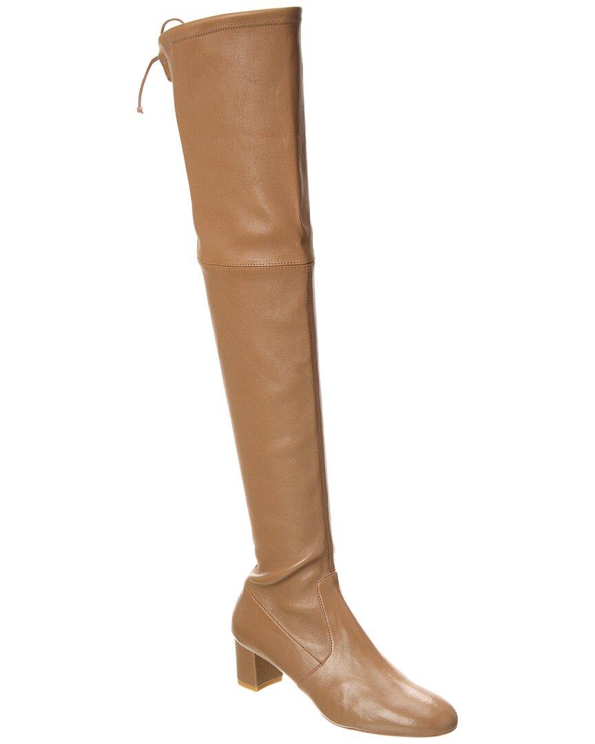 Stuart Weitzman Sofia City 50 Leather Over the knee Boot in Brown Lyst UK