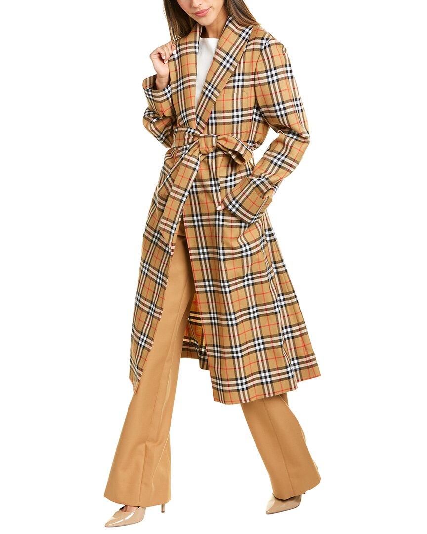 yellow check coat