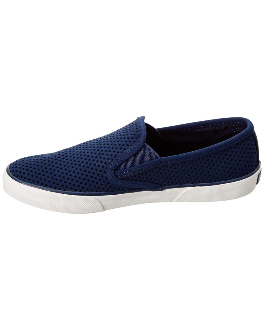 Sperry Top-Sider Women's Pier Side Perforated Slip-on Sneaker in Blue ...