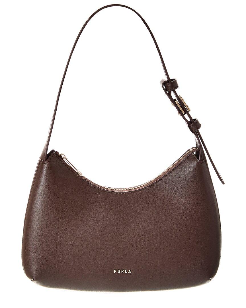 Furla Febe Small Leather Hobo in Brown | Lyst