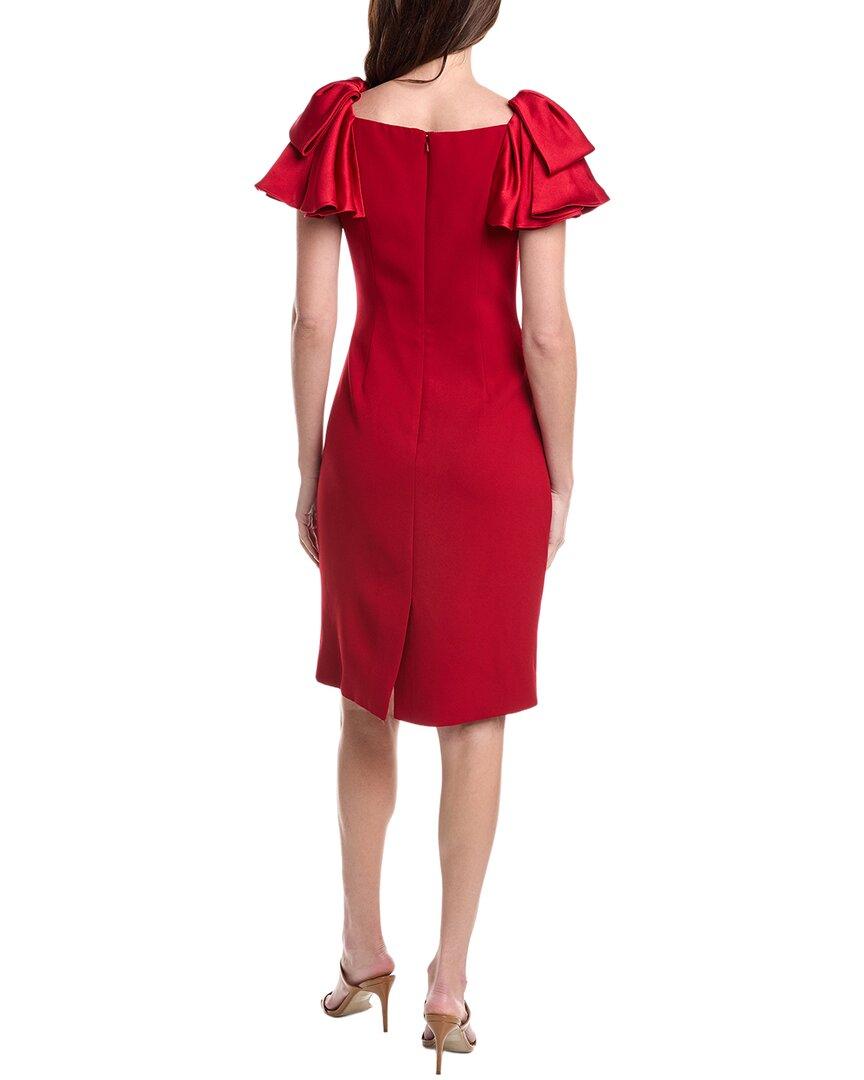 strapless open back dress Red and Gold Quince Dress with Cape Sleeves