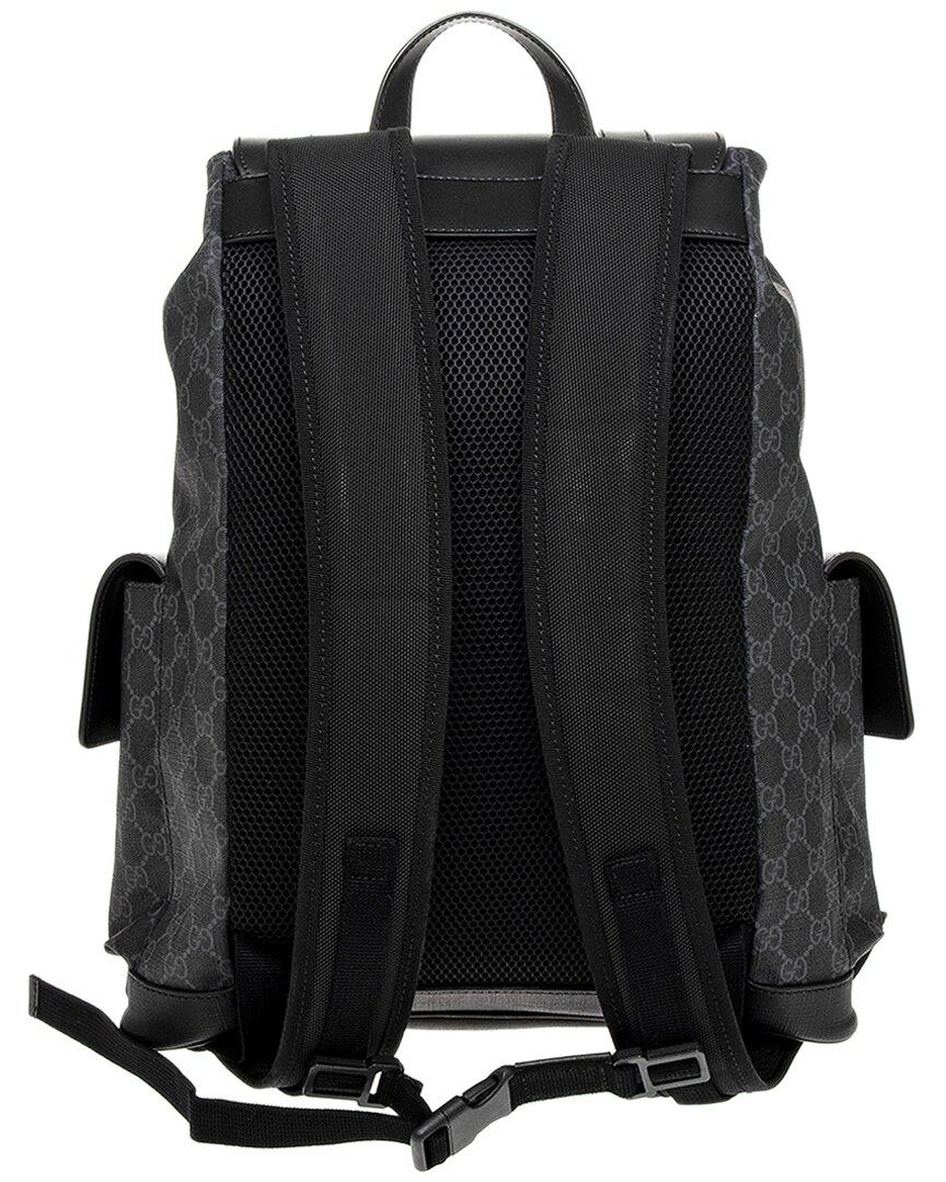 gucci supreme backpack black