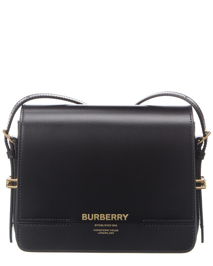 Burberry Leather 'grace' Shoulder Bag Black - Save 43% - Lyst