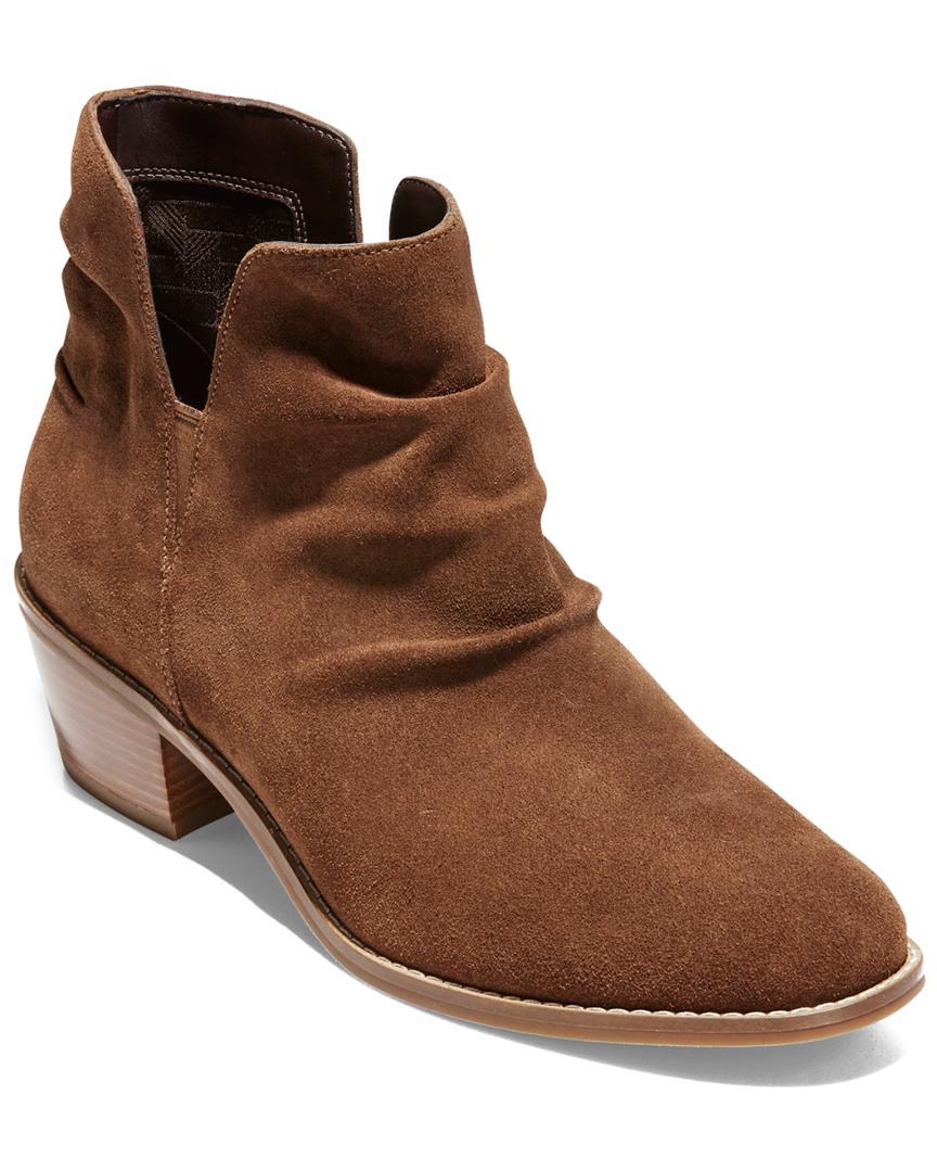 cole haan suede bootie