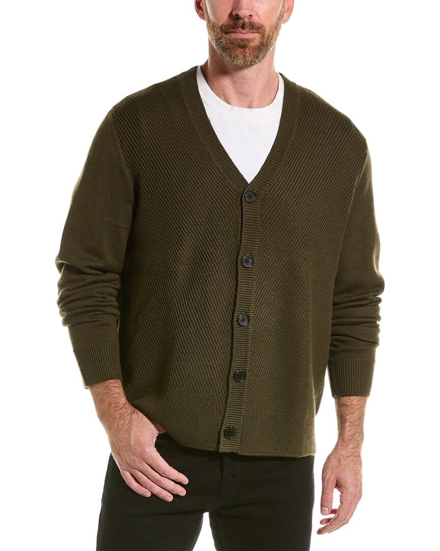 The Kooples Wool V-neck Cardigan in Green for Men | Lyst