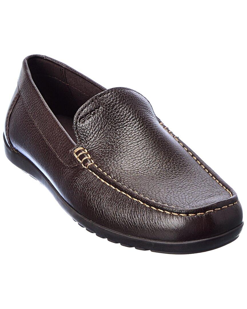Geox Tivoli Leather Moccasin in Brown for Men | Lyst