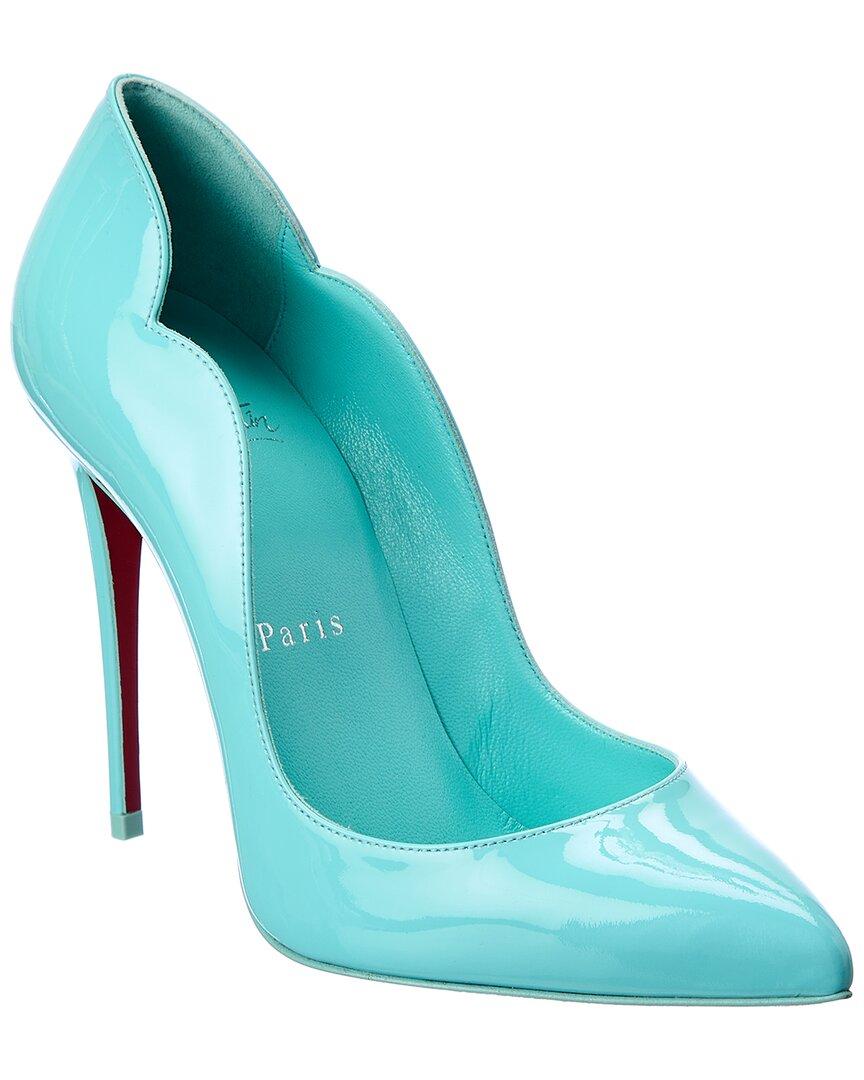 Christian Louboutin Hot Chick 100 Patent Pump in Blue | Lyst Australia