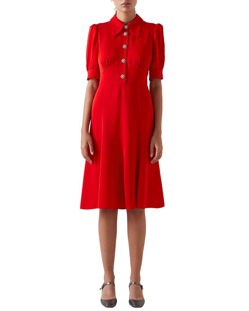 LK Bennett Esme Dress in Red Lyst UK